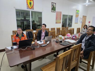 Screen time. TVIRD Balabag's ISO team with Intertek ISO auditors during the on-site review of environmental aspects and impact assessments.