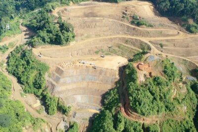 The Balabag Project’s Waste Rock Dump (WRD) landscape before the progressive rehabilitation in 2021.