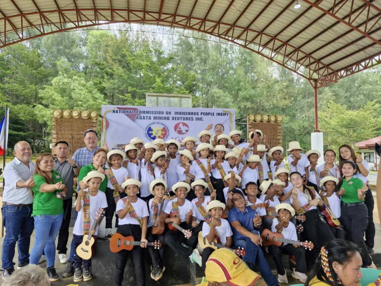 Agata Heart: The IP children, along with the Agata and TVIRD executives, pose as the Memorandum signing concludes smoothly and successfully as these children filled the venue with serenade as their elders and TVIRD representatives formalize the MOA signing.
