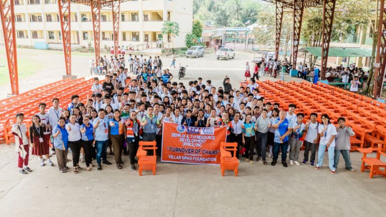 TVIRD Balabag renewed its commitment to formative education during the recent turnover of 1,800 armchairs and school supplies to 37 beneficiary schools in host Bayog Municipality.