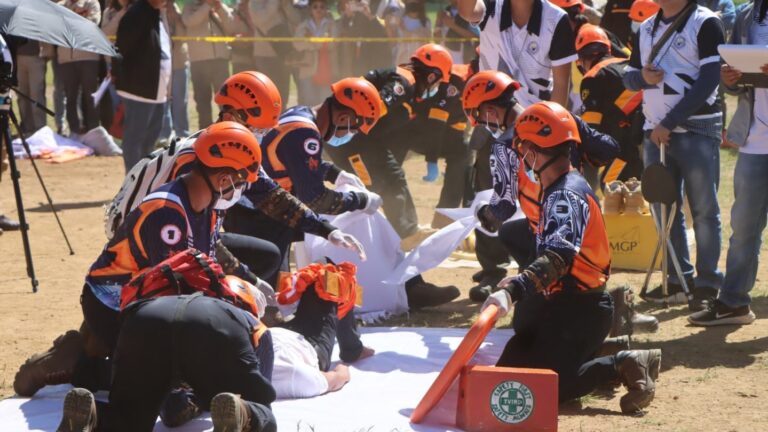 Game Faces. The TVIRD Balabag Emergency Response Team shows their First Aid skills under time pressure.