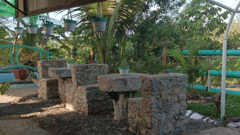 Greenstone’s Mine Dewatering Department flaunts its outdoor booth where employees can sit and have a conversation while on break as well as enjoy the lush green surroundings.