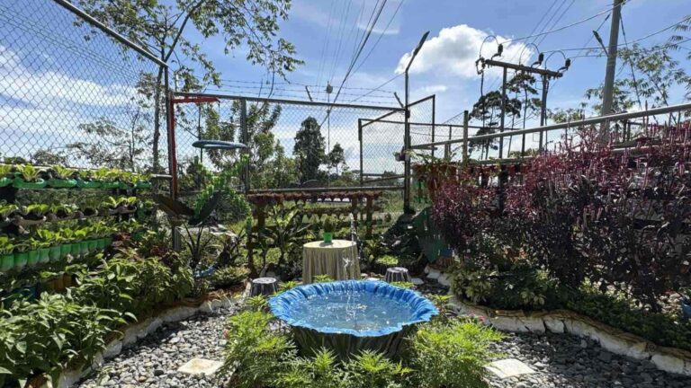 The Balabag Fixed Plant Department showcases their small garden with a functioning bird bath fountain – a feature that heightens the importance of relaxation and mindfulness in the middle of a work shift.