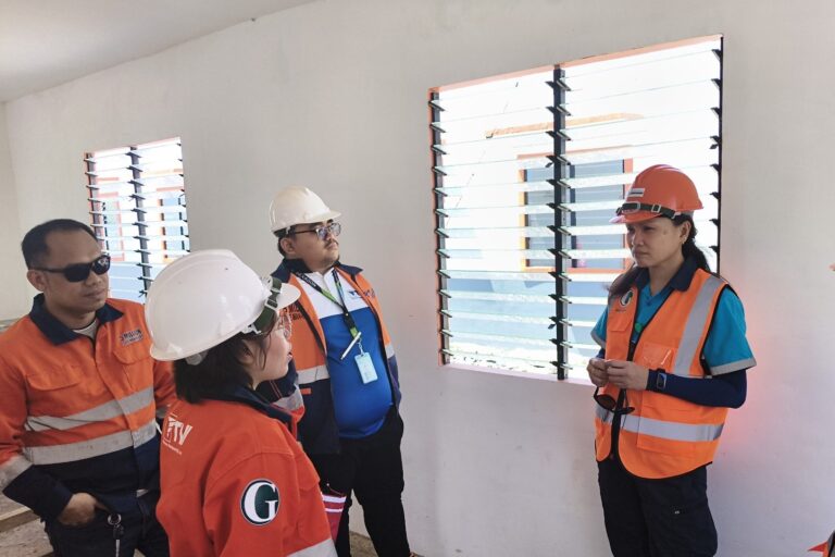 Tenement Department Head Engr. Jajie Jarabe discusses the status of the second phase of the Siana Relocation Project in Villa Resilient.