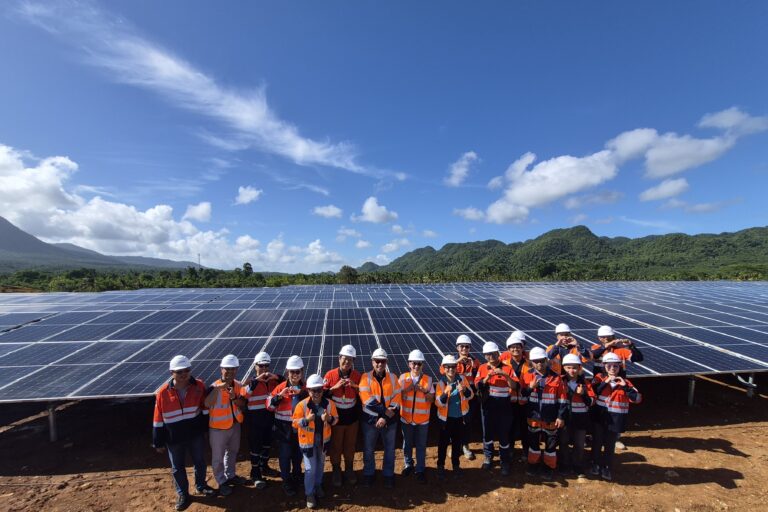 The Greenstone Solar Farm Phase 1, as seen in an aerial view. Once completed, the facility will have a 5.3-megawatt-peak (MWp) capacity — enough to supply 16% of the company’s processing plant and project site facilities.