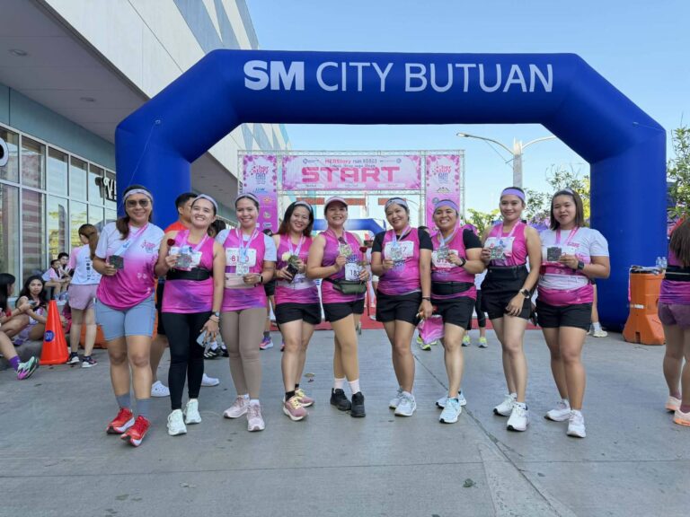 Female Agata employees demonstrate collective strength as they participated in a Women’s Month fun run in Butuan City.