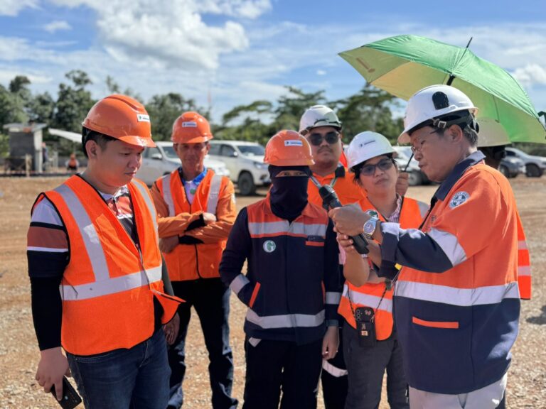 Greenstone Electrical Department Manager Engr. Allan Masana highlights the technology used at the Greenstone Solar Farm, including a mobile application that provides real-time monitoring of its current power output.
