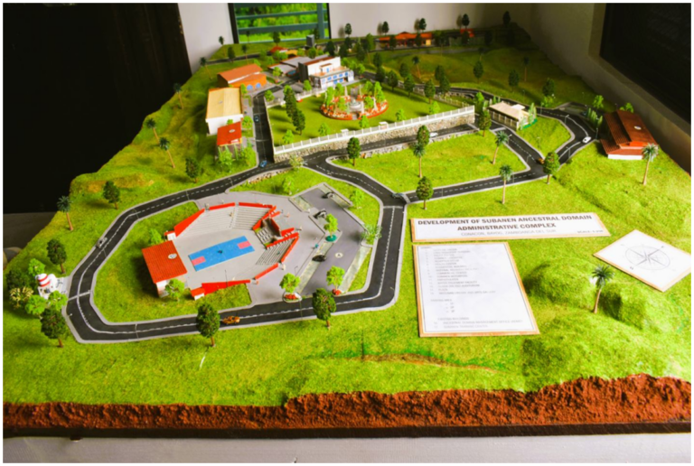The Bayog Subanen United (BSU) Long-Term Development Plan Miniature serves as a community-crafted roadmap for the future, showcasing proposed infrastructure, livelihood initiatives, and cultural spaces envisioned through years of consultation.