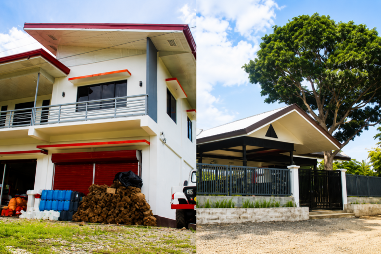 The Ancestral Domain Management Office Building and the Bawang Manda Tribal Hall (Left & Right, respectively) serve as the central hub of the Subanen community in Upper Bayog