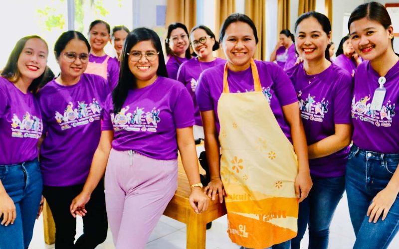 Women of TVIRD’s Siana Gold Project immerse in culinary livelihood training session led by the Surigao del Norte College of Agriculture and Technology as part of their commemoration of Women’s Month.