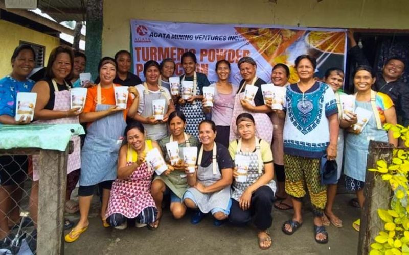 Residents from Agata’s host and neighboring communities have successfully mastered the art of producing turmeric powder.